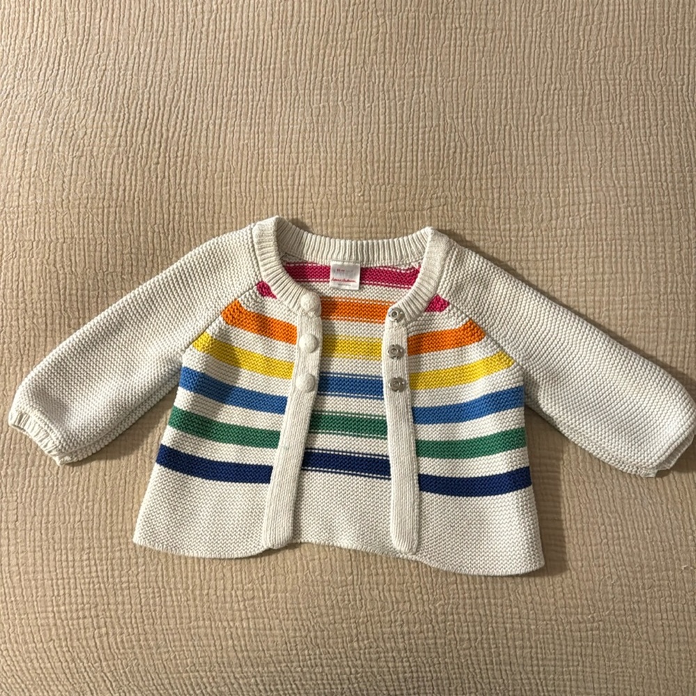 Hanna Anderson Kids Rainbow Cardigan